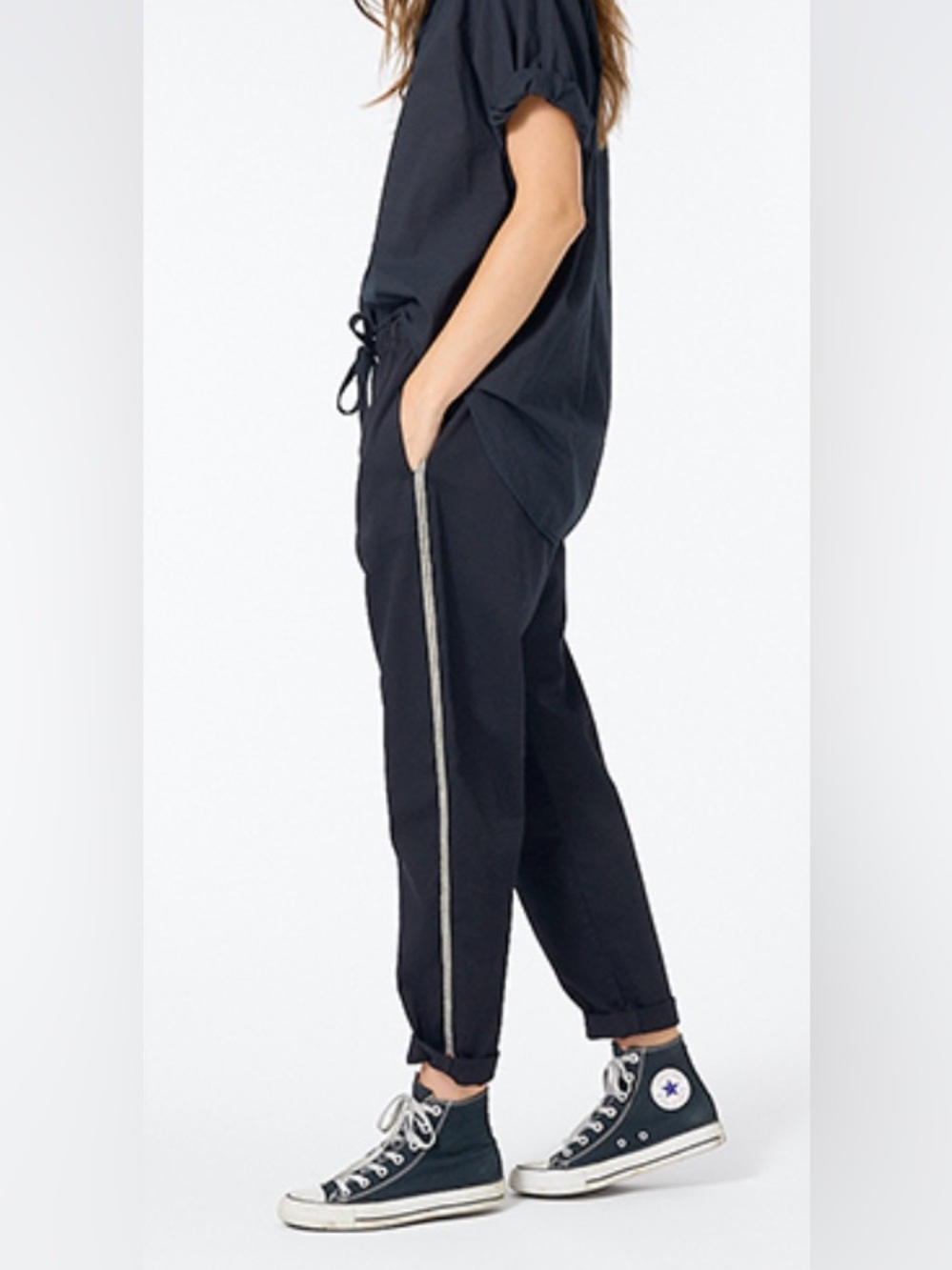 Xirena navy shimmer side stripe rex pant - Picture 10 of 10